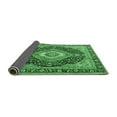 thumbnail image 2 of Ahgly Company Indoor Square Medallion Emerald Green Traditional Area Rugs, 3' Square, 2 of 4