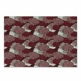 thumbnail image 1 of Floral Cutting Board, Flourishing Chrysanthemums Chinese Pattern Inspired by the Beauty of Nature, Decorative Tempered Glass Cutting and Serving Board, Small Size, Maroon White, by Ambesonne, 1 of 1
