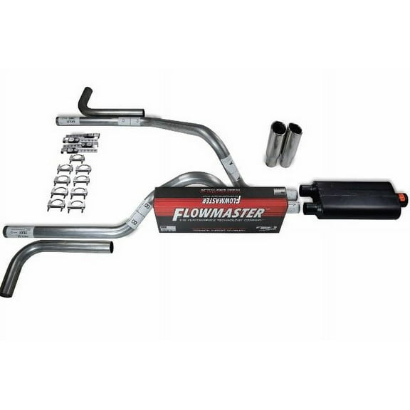 Dodge Dakota 87-96 2.5" Dual Truck Exhaust Kits Flowmaster 50 Side Clamp