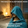 thumbnail image 4 of Cozy Sleep XS Full Body Hooded Cozy Plush Wrap Sleep Bag for Deeper Restful Nights, 4 of 10