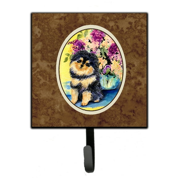 Carolines Treasures SS8290SH4 Pomeranian Leash Holder or Key Hook, Small, Multicolor