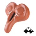 thumbnail image 3 of Almencla Mountain Bike Seat Non Slip Shock Absorbing Widen Thickened Long Distance Riding Brown, 3 of 5
