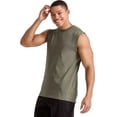thumbnail image 2 of Hanes Essentials Men's Muscle Tank Sleeveless Tee Workout Gym Crewneck Midweight, 2 of 8