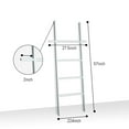 thumbnail image 7 of Fionafurn 57in(H) Blanket Ladder, Modern Wood Rack Farmhouse Ladder Shelf for Blankets,4-Tier White, 7 of 7
