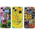 thumbnail image 2 of Street Graffiti Art Case for Phone 11 12 13 14 15 Pro Plus Promax, Crazy Neo-Expressionism Aesthetics TPU Silicone iPhone Cover-Hollywood-for 14promax, 2 of 5
