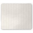 thumbnail image 1 of Art Deco Mouse Pad, Geometrical Illustration with Monochrome Little Triangles Print, Rectangle Non-Slip Rubber Mousepad, Dark Sand Brown White, by Ambesonne, 1 of 2