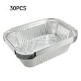 thumbnail image 1 of Disposable Foil Box (30 Pack)  Tin Pans for Cooking  Heating  Storing  Prepping Food  Outdoor Grilling, 1 of 6