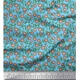 thumbnail image 1 of Soimoi Rayon Fabric Leaves & Floral Artistic Print Fabric by The Yard 56 Inch Wide, 1 of 3