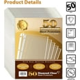 thumbnail image 3 of 50 Count Diamond Clear Sheet Protectors, Anti Glare Coating, Standard Thickness, by Gold Seal, 8.5 x 11", Topload, 50 Pack, 3 of 6