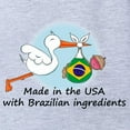 thumbnail image 2 of CafePress - Stork Baby Brazil 2 - Cute Infant Baby Football Bodysuit, 2 of 3
