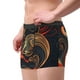 thumbnail image 2 of Balery Fiery Floral Pattern Calzoncillos bóxer para hombre, ropa interior de algodón suave y transpirable con cinturilla de nailon-Large, 2 of 5