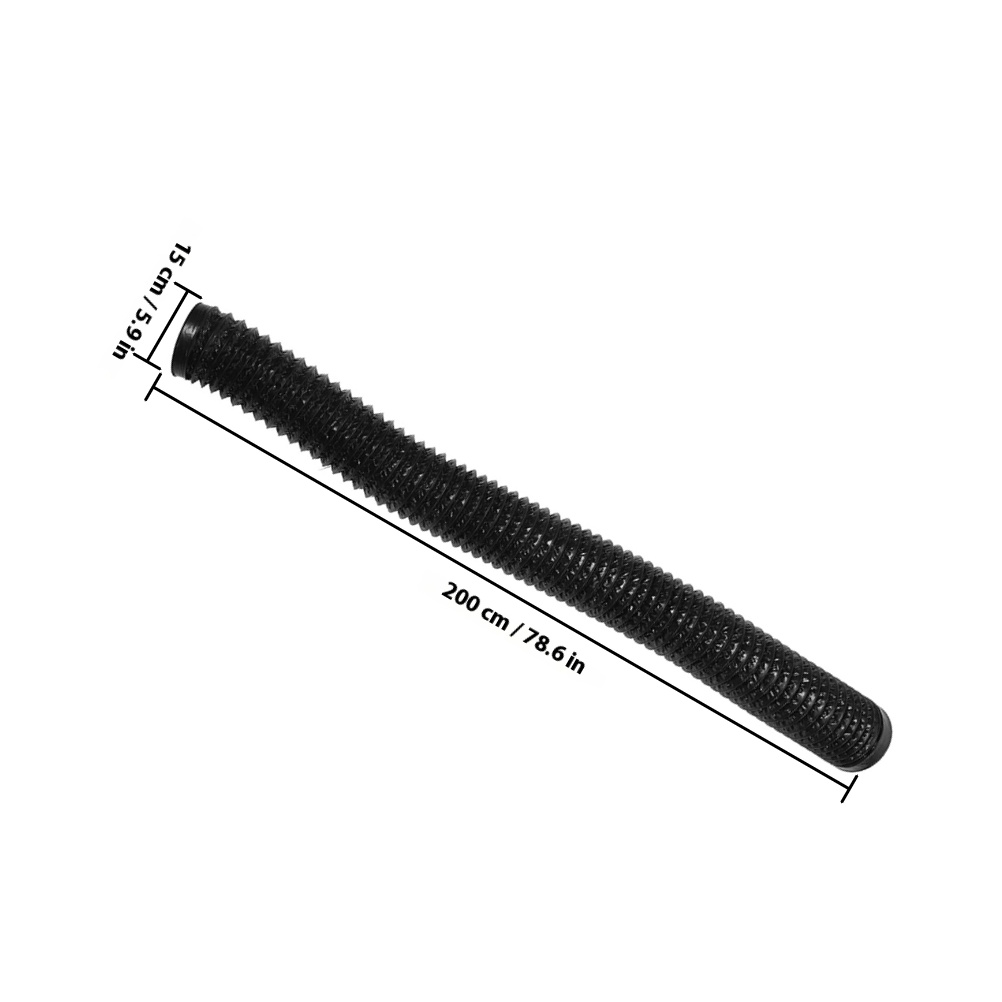 FOMIYES Heavy Duty Flexible Aluminum Dryer Vent Hose, Thickened Design, Black, Easy to Install and