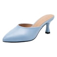 thumbnail image 3 of YLYL Womens Pumps Kitten Heel Closed Pointed Toe Slip on Fashion Party Event Prom Office Dress Shoes, 3 of 9