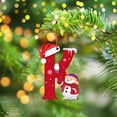thumbnail image 3 of 2D Acrylic Christmas Tree 26 Letter Pendant Decorative Gift Family Christmas Party Pendants, 3 of 6