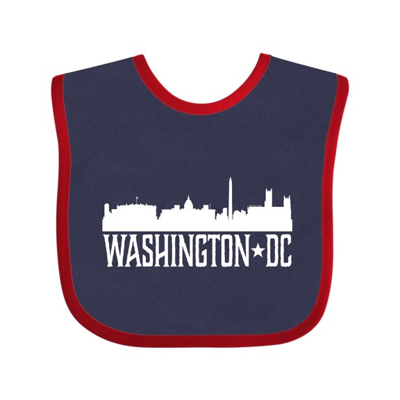 Inktastic Washington Dc Skyline Cities Boys or Girls Baby Bib