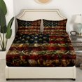 thumbnail image 2 of Erosebridal Branches Fitted Sheet Twin, Rustic Tree Bedding Set Twin Size, Retro US Flag Decor（No Top Sheet）, 2 of 5