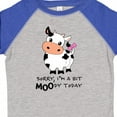 thumbnail image 4 of Inktastic Sorry, I'm a Bit Moody Today Cute Cow Pun Boys or Girls Toddler T-Shirt, 4 of 5