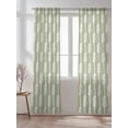 thumbnail image 2 of Sheer Curtains 84 inches Long, Decoration Art Vintage Sage Green Knot Texture Decoration Light Filtering Sheer Window Curtains Rod Pocket Voile Drapes for Bedroom Living Room, 52"W x 84"L 2 Panels, 2 of 7