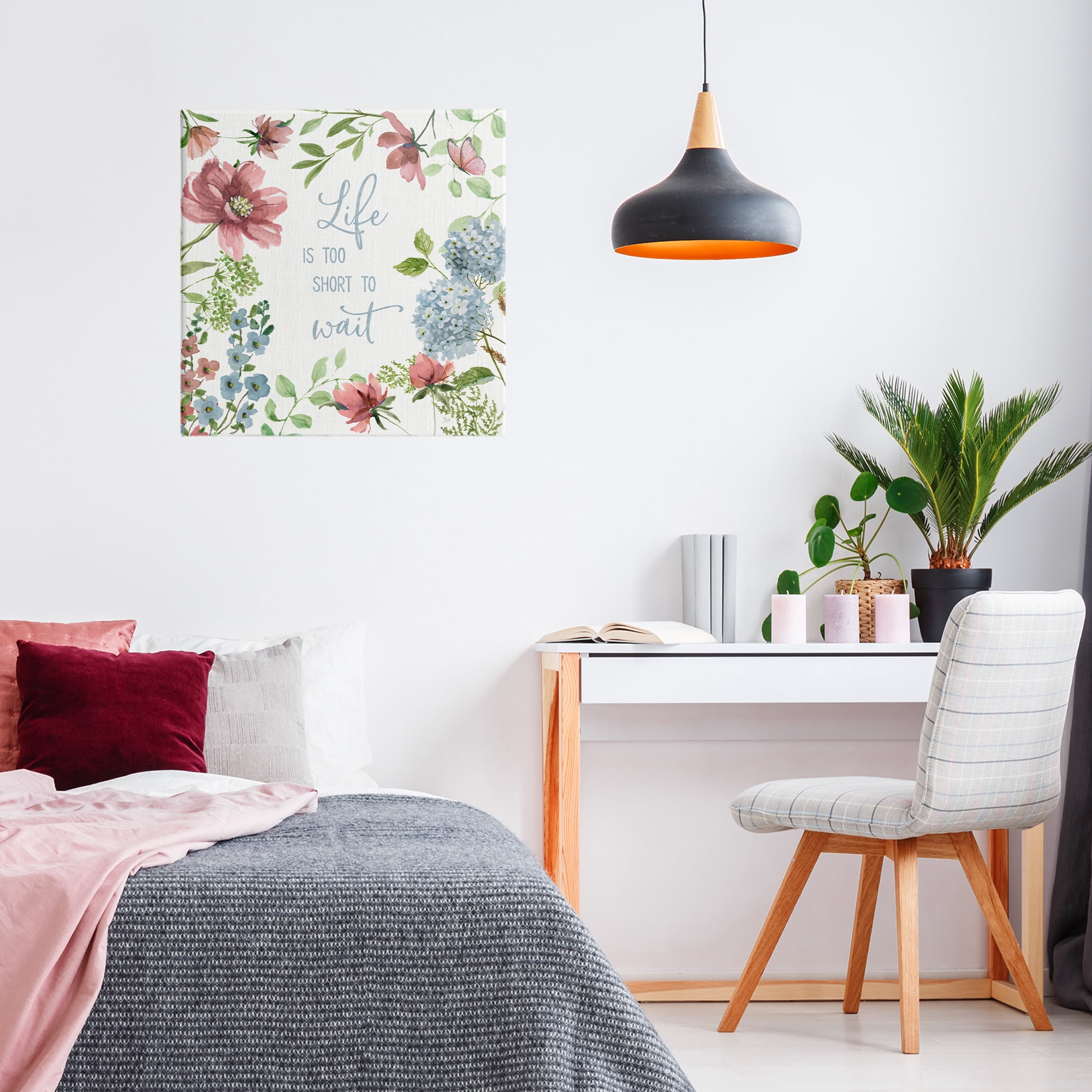 Stupell Industries Too Short To Wait Canvas Wall Art, design by Nan
