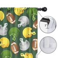 thumbnail image 4 of Blackout Kids Curtains,Green Football Helmets and Balls Pattern Childrens Insulated Curtains Set Of 2,Bedroom Essentials,Toddler Room Decor 42"x54", 4 of 5