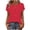 Red, variant on Lenago Women's Tops Tops for Women Women's Fashionable Spring And Summer Clothing Unisex Fashionable Printed Base T-Shirt Button-Up Short-Sleeved Round-Neck Top/Shirt Wine XXL