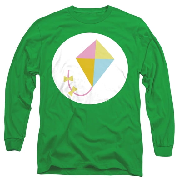 Care Bears: Unlock the Magic Do Your Best Bear Belly Unisex Adult Long-Sleeve T Shirt, Kelly Green, Medium