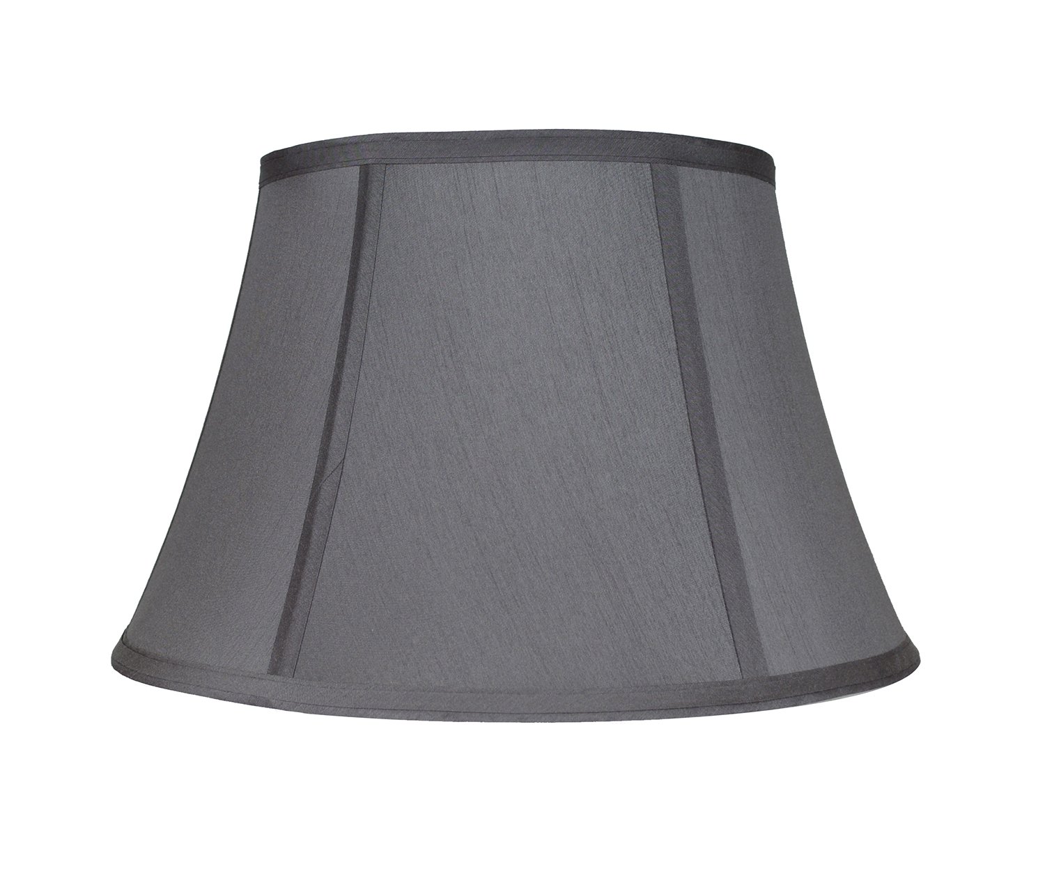 Urbanest Faux Silk Bell Lamp Shade, 10x16x10", Gray