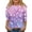 Purple4, variant on YOUYEDIAN Kids Girls 3/4 Sleeve Shirts Size 6-7 Floral Graphic Top Crewneck T Shirt Casual Outfits Beige 6-7 Years