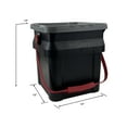 thumbnail image 4 of Hyper Tough 5 Gallon Heavy Duty Plastic Material Bucket Tote, Black, Adult, 4 of 15