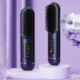 thumbnail image 1 of Feltree Upgraded Negative Hydronium Charging Straight Hair Comb Smoothly Hair Without Damaging It Four Speed Temperature Adjustment Portable for Curling and Pulling, 1 of 8