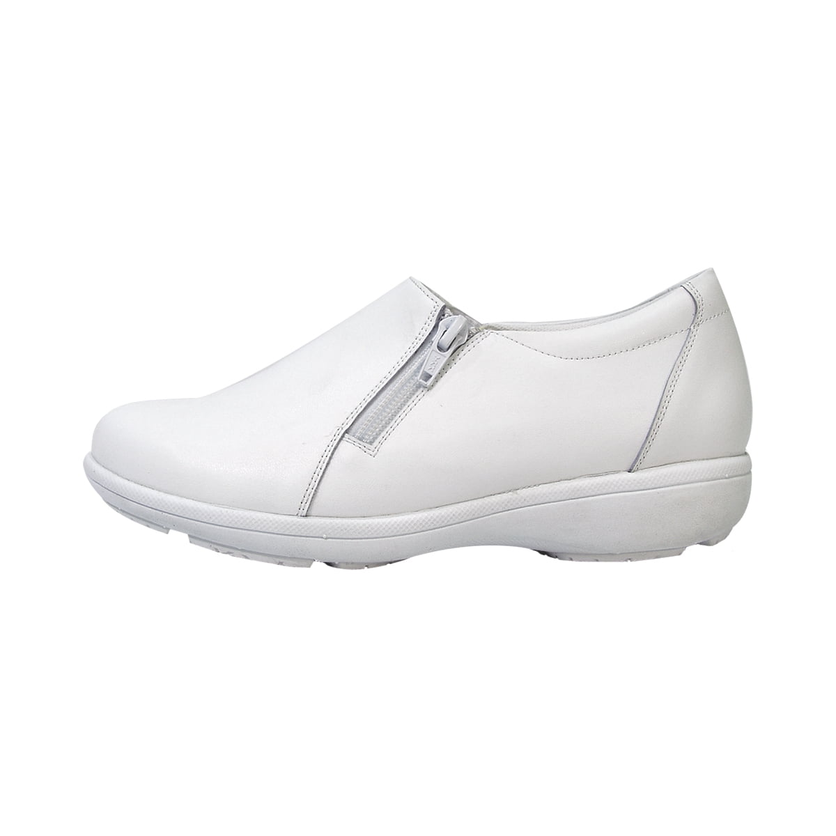 24 HOUR COMFORT Ester Wide Width Professional Sleek Shoe WHITE 10