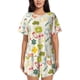 thumbnail image 1 of Fotbe Medical Icons Conjunto de Pijama Estampado para Mujer, 2 Piezas, Ropa de Dormir con Camiseta de Manga Corta y Shorts Suaves-X-Large, 1 of 6