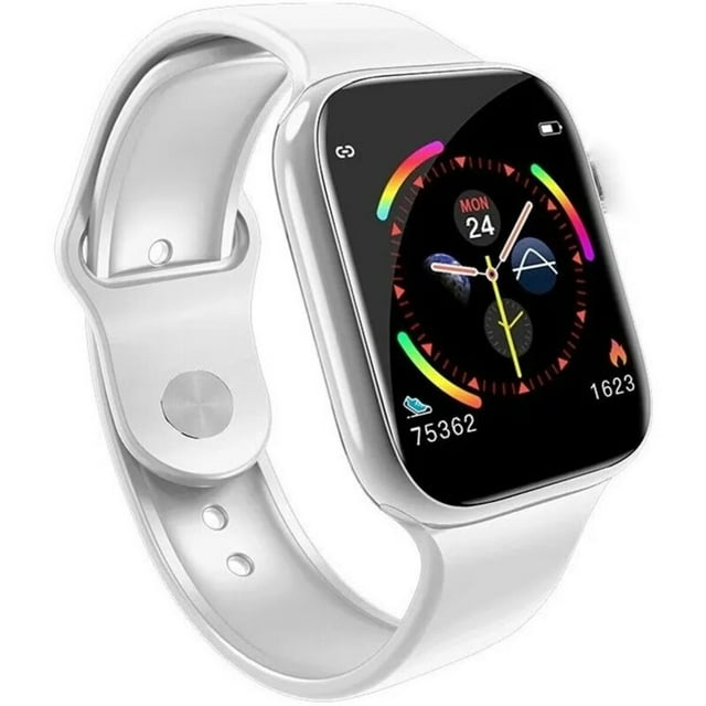 Reloj Inteligente Fralugio F10 Con Oximetro Y Monitor Cardiaco Blanco Sport