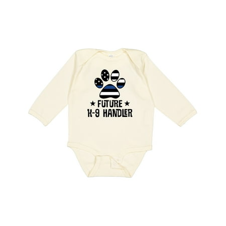 

Inktastic Police Law Enforcement Future K-9 Handler Gift Baby Boy or Baby Girl Long Sleeve Bodysuit