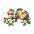thumbnail image 1 of Calcomanía de pared de pájaro en rama, pegatina de pájaro para pared, artesanal, extraíble, decorativa, para guardería, sala de estar, TV, fondo,, 1 of 7
