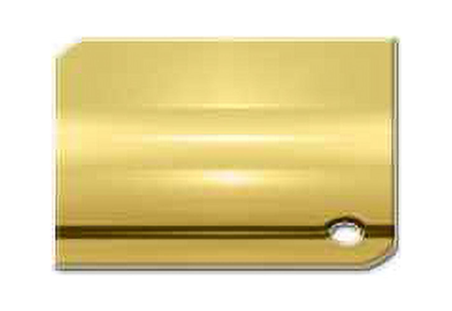 Deltana RN4-2 4" Numbers; Solid Brass; Lifetime Brass Finish