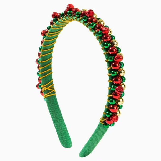 Accesorios para el Cabello para las Mujeres Banda de Navidad Bella de Navidad Banda de Cabello Pezado de Niña Rojo Verde Accesorios para el Cabello Bandas de Navidad para las Mujeres