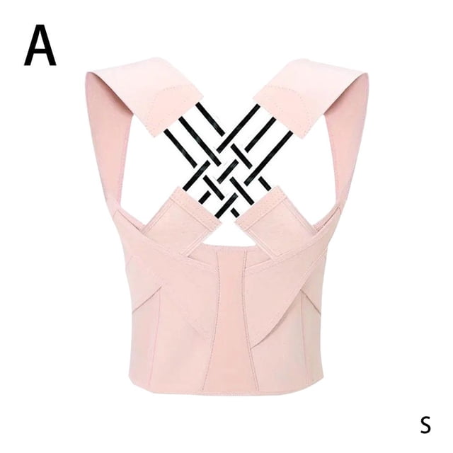 Pink Anti-Hunchback Correction Belt Adult Body Back Posture Correction Belt Student Back Back Good Hunchback Corrector