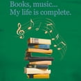thumbnail image 3 of CafePress - Books And Music Women's Dark T Shirt - Women's Traditional Fit Dark T-Shirt, 3 of 4