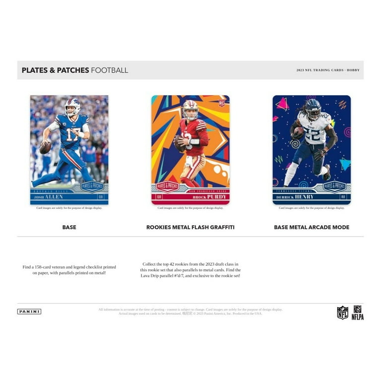 2023 Panini Plates & Patches Football Hobby Box - Walmart.com