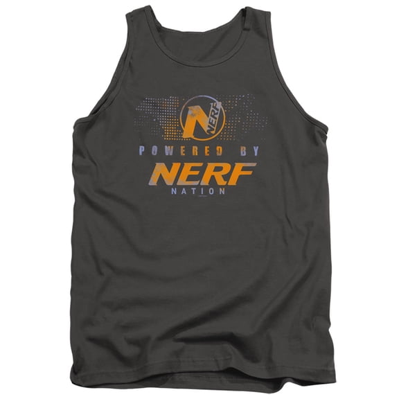 Nerf Powered By Nerf Nation Adult Tank Top Charcoal