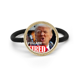 thumbnail image 1 of American Trump interesante enojado imagen Cinta para el pelo de metal plateado y tocado de goma, 1 of 3