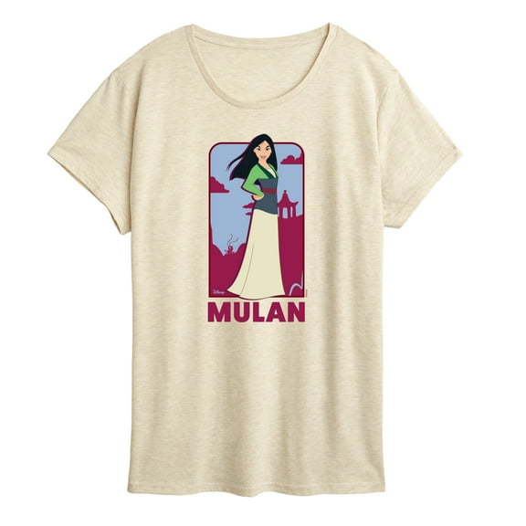Disney Princess - Mulan Full Body Portrait - Women's Short Sleeve Graphic T-Shirt