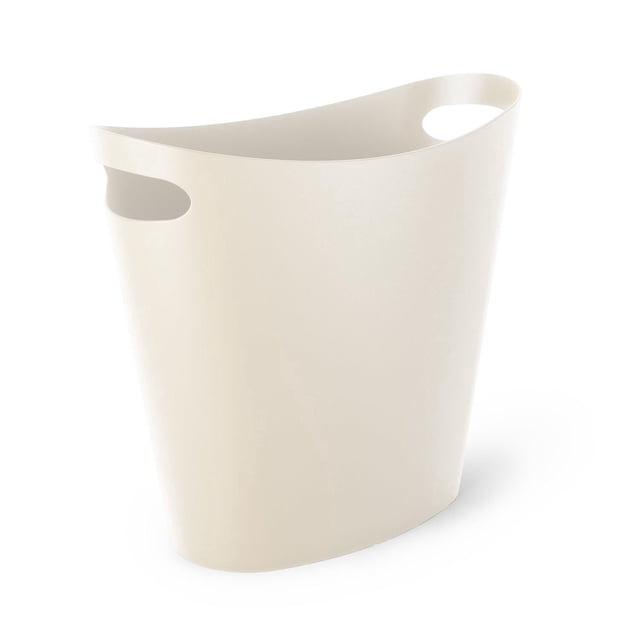 Loft Polypropylene Open Garbage Can Sand Colour with Handles, Slim Design