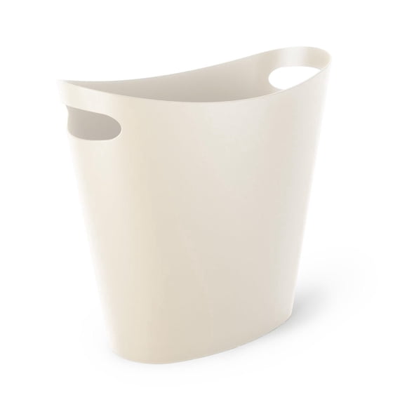 Loft Polypropylene Open Garbage Can Sand Colour with Handles, Slim Design
