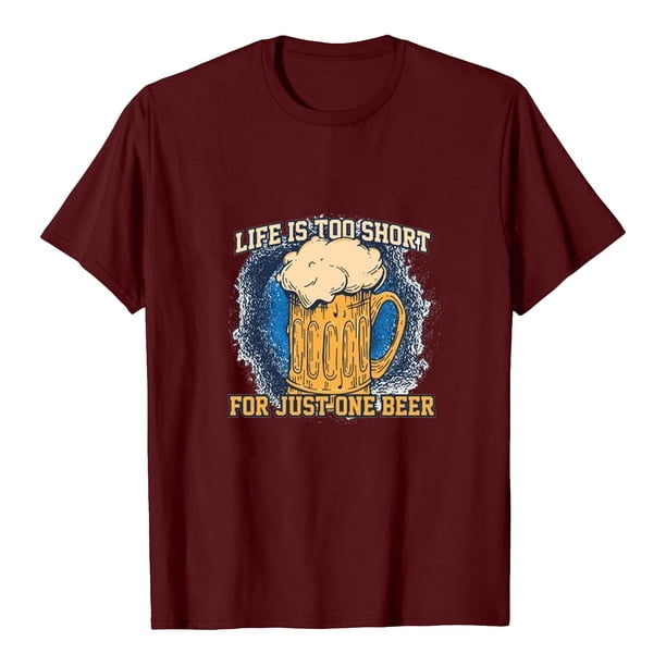 Blusa de mujer Oktoberfest, camiseta de cuello redondo, estampado de letras de verano, camisetas de manga corta para hombres y mujeres Pompotops hfajkhk136757