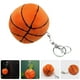 thumbnail image 2 of KAKOWELY 2 llaveros creativos de baloncesto esponjosos, llavero de pelota de peluche, llaveros deportivos para mochila, llavero novedoso de pelota deportiva, colgantes de baloncesto., 2 of 5