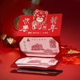 thumbnail image 4 of GUOOL Creative Folding Red Envelope Chinese Tigers Year W/6 Card Slots Money envelopes Walking tigers, 4 of 7