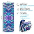 thumbnail image 2 of Purple Ethnic Mandala Pattern Hot Yoga Mat Towel Non Slip for Hot Yoga - Quick-Drying Yoga Mat Cover with 4 Corner Pockets with Travel Bag - Hot Yoga Towel Non Slip 70"x26", 2 of 6