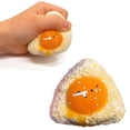thumbnail image 2 of SBYOJLPB Slow Rising Triangular Egg Yolk Rice Ball Sensory Toy Imitation of True and False Tool Silicone Stress Relieving Release Hand Pinching, 2 of 5
